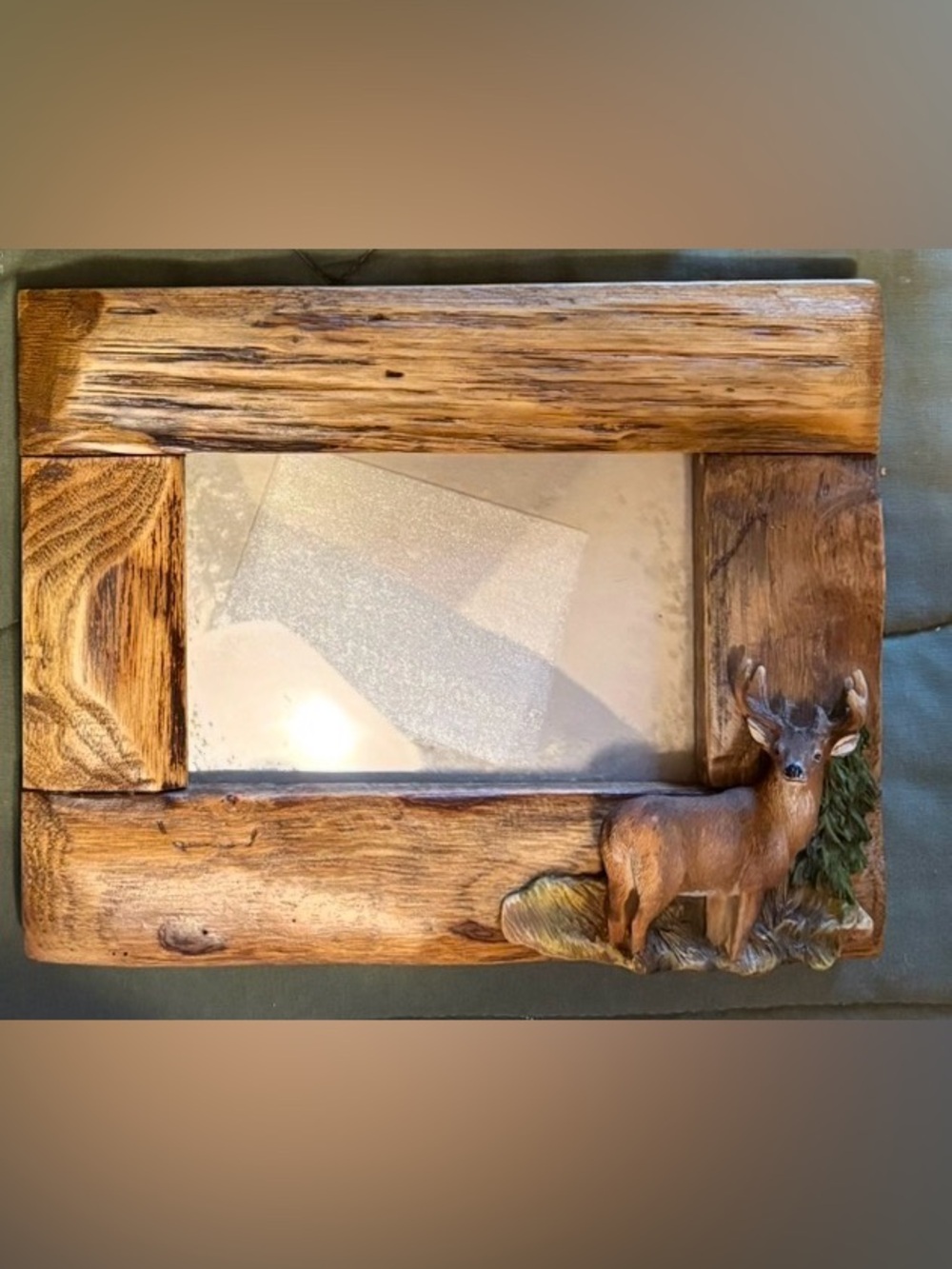 Wooden Rustic Picture Frame - Brown